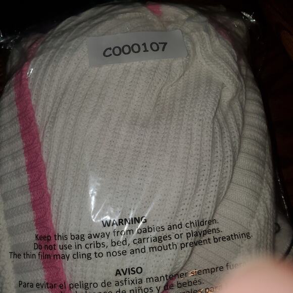 Hello Kitty Knit Cardigan Sweater White Pink Women’s Large - Picture 8 of 8